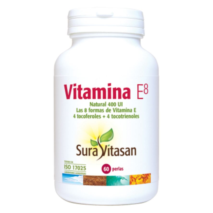 Vitamina E8 400 UI 60 Perlas | Sura Vitasan