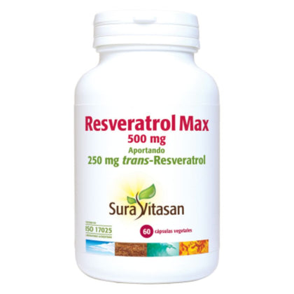 Resveratrol Max 60 Cápsulas | Sura Vitasan - Dietetica Ferrer