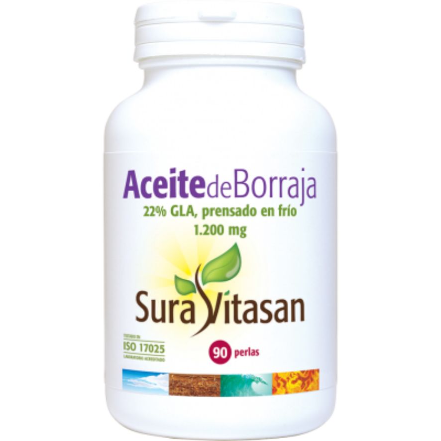 Aceite de Borraja 1000 mg 90 Perlas | Sura Vitasan - Dietetica Ferrer