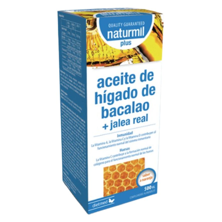 Aceite de Higado Bacalao Plus 500 ml | Naturmil - Dietetica Ferrer