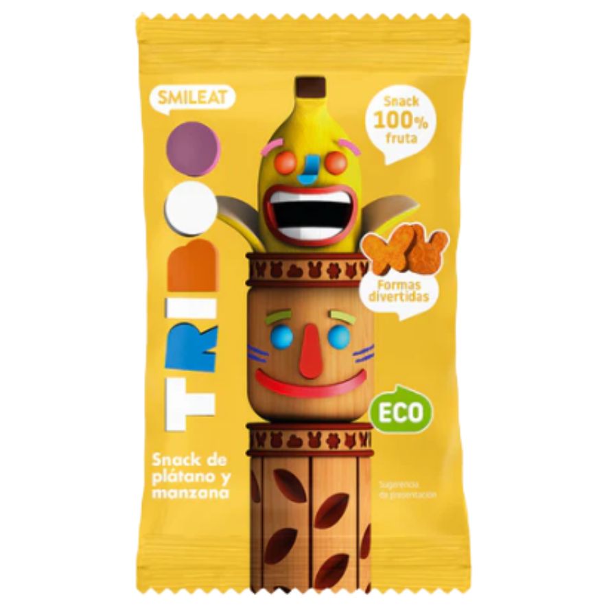 Snack De Plátano Y Manzana Bio 25 Gr | Smileat