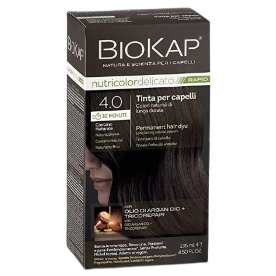 Delicato Natural Castanho Coloração 4.00 140 ml | Biocap