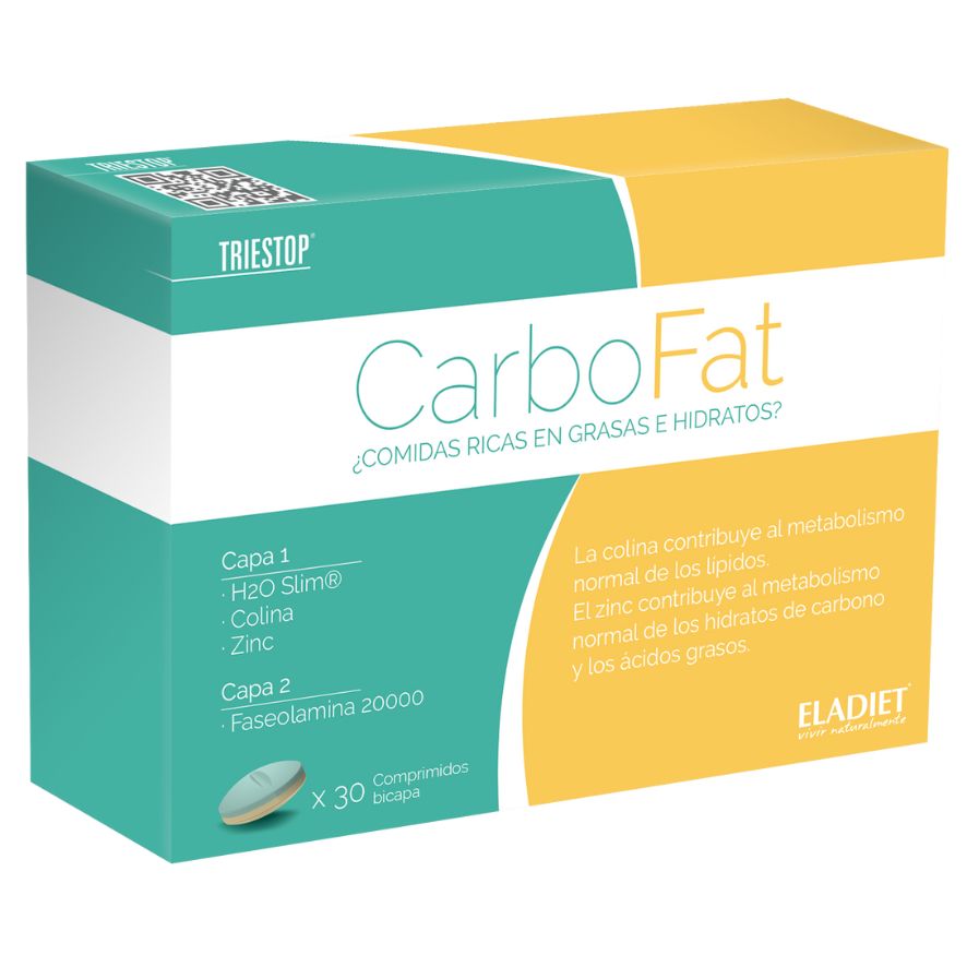 Triestop Carbofat 30 Comprimidos | Eladiet - Dietetica Ferrer