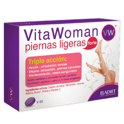 Vitawoman Piernas Ligeras Forte 60 comprimidos | Eladiet - Dietetica Ferrer