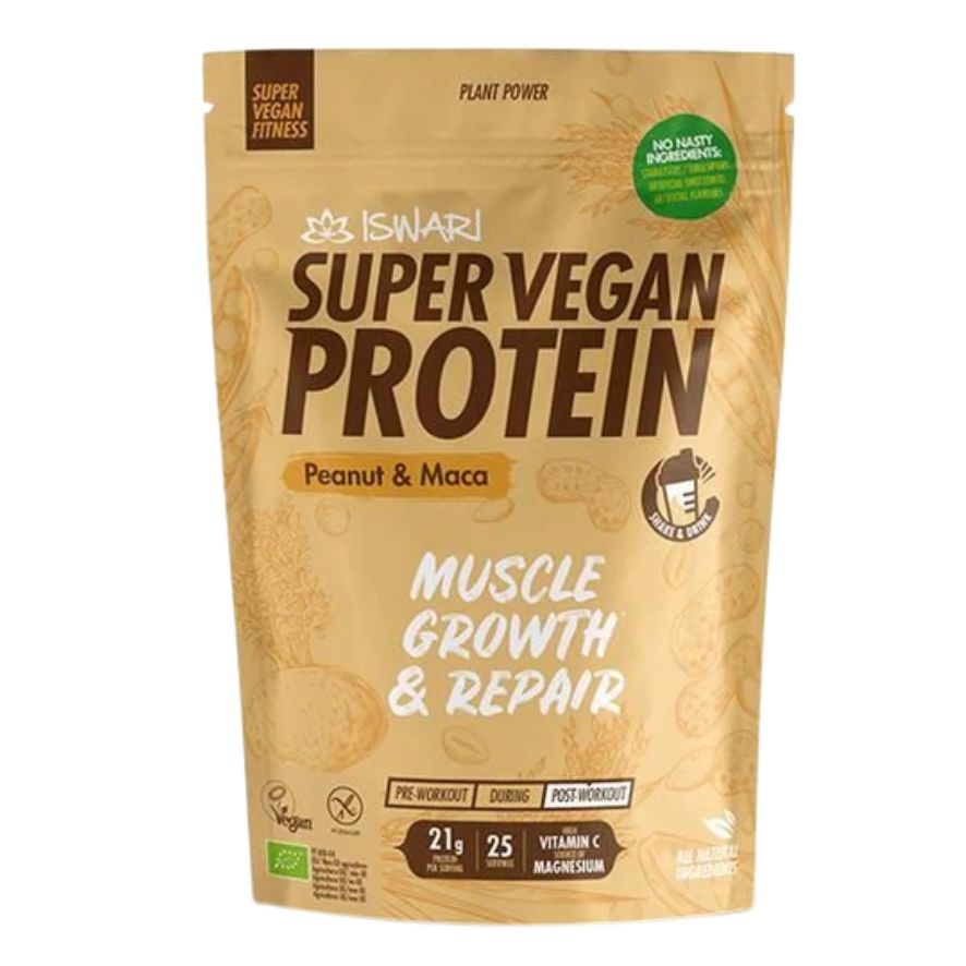Super Vegan Protein Peanut & Maca 400 Gr | Iswari - Dietetica Ferrer