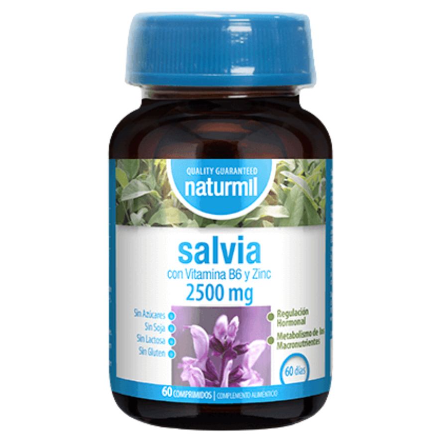 Salvia 2500 Mg 60 Comprimidos | Naturmil - Dietetica Ferrer