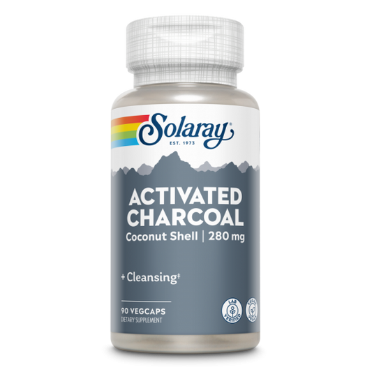 Charcoal Activated 90 cápsulas | Solaray - Dietetica Ferrer