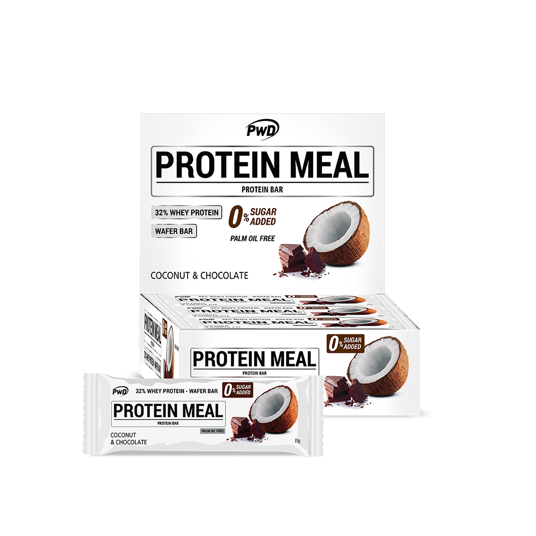 Barritas Protein Meal Caja de 12 | PWD Nutrition - Dietetica Ferrer