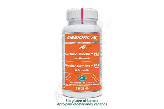 Curcuma Micelar + Pea Complex 60 Capsulas | Airbiotic AB - Dietetica Ferrer