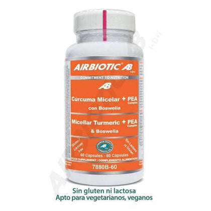 Curcuma Micelar + Pea Complex 60 Capsulas | Airbiotic AB - Dietetica Ferrer