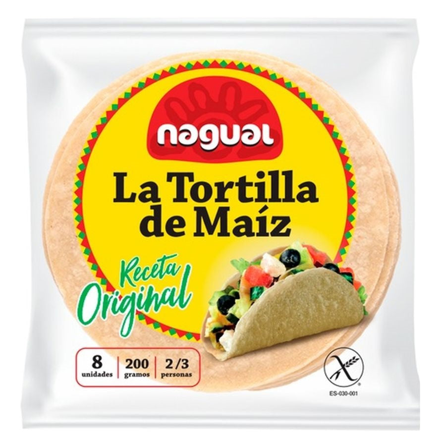 Tortilla Mexicana 8 Unidades | Nagual - Dietetica Ferrer