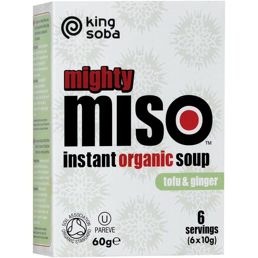 Sopa de Miso Con Tofu y Jengibre Bio 6 Unidades | King Soba - Dietetica Ferrer