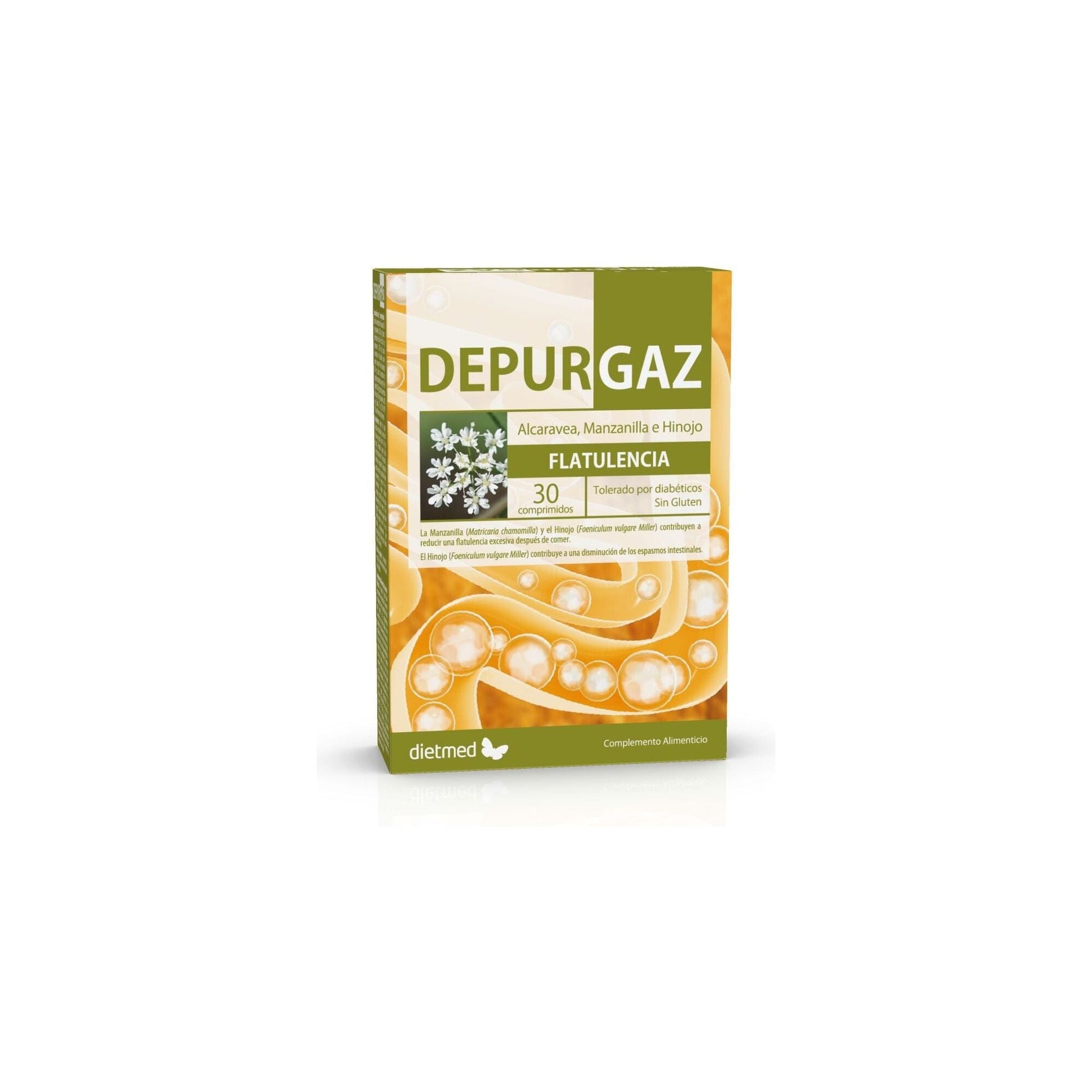 Depurgaz 30 comprimidos | Dietmed - Dietetica Ferrer