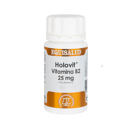 Holovit Vitamina B2 25 Mg (Riboflavina) 50 Cápsulas | Equisalud - Dietetica Ferrer