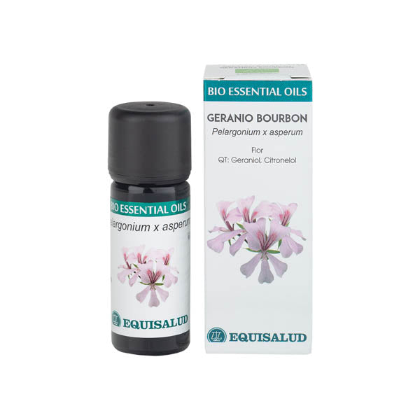 Bio Essential Oil Geranio Bourbon - Qt:Geraniol, Citronelol 10 Ml. | Equisalud - Dietetica Ferrer