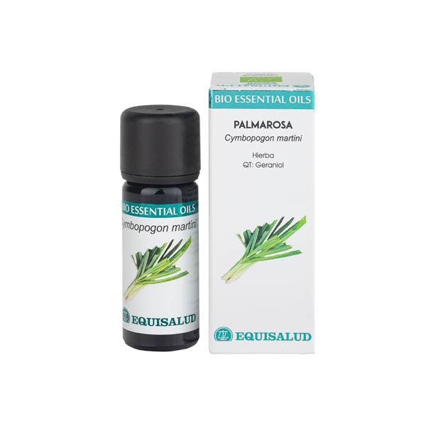 Bio Essential Oil Palmarosa - Qt:Geraniol 10 Ml. | Equisalud - Dietetica Ferrer