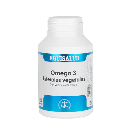 Omega 3 Esteroles Vegetales Con Vitaminas K2, D3, E 120 Perlas | Equisalud
