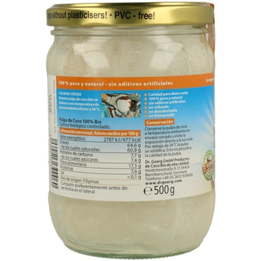 Pulpa de Coco Bio 500 gr | Dr Goerg