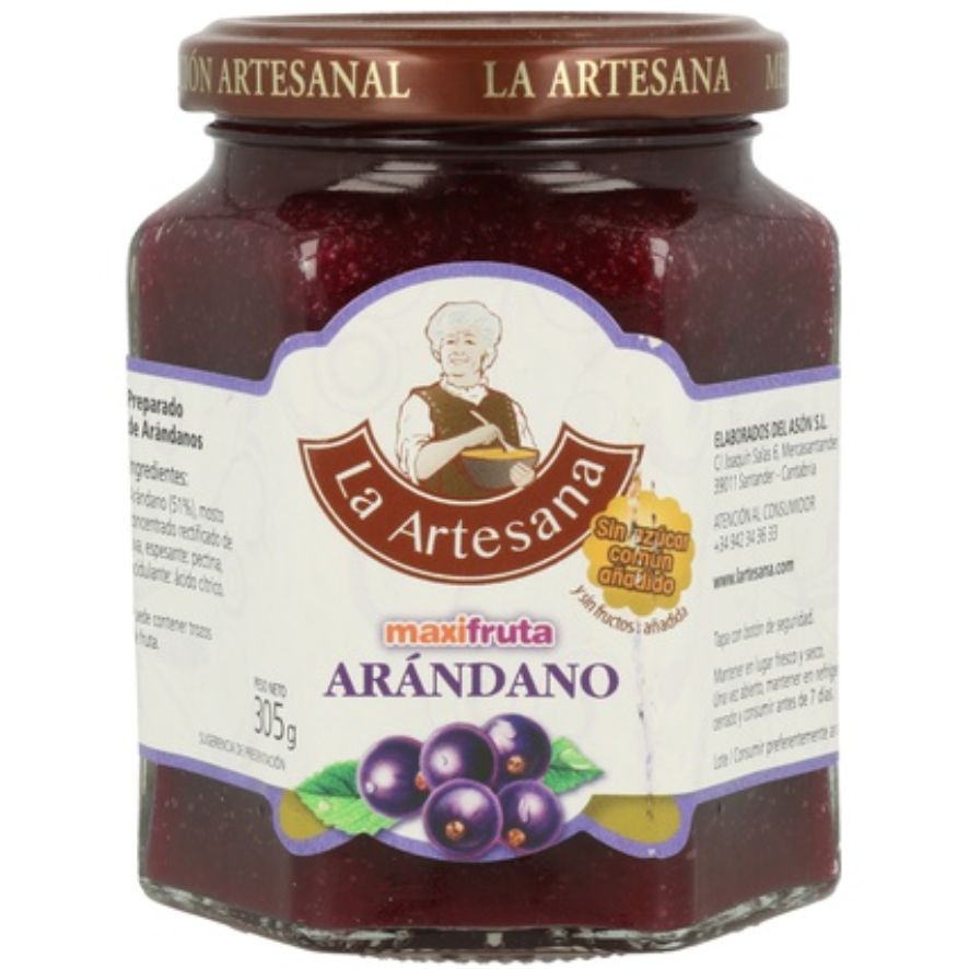 Mermelada de Arandanos 100% 310 gr | La Artesana - Dietetica Ferrer