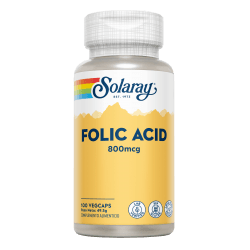 Folic Acid 100 Capsulas | Solaray - Dietetica Ferrer