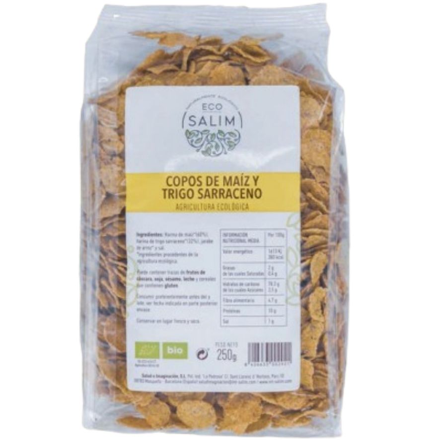 Flocos de Milho e Trigo Sarraceno 250 gr | Eco Salim