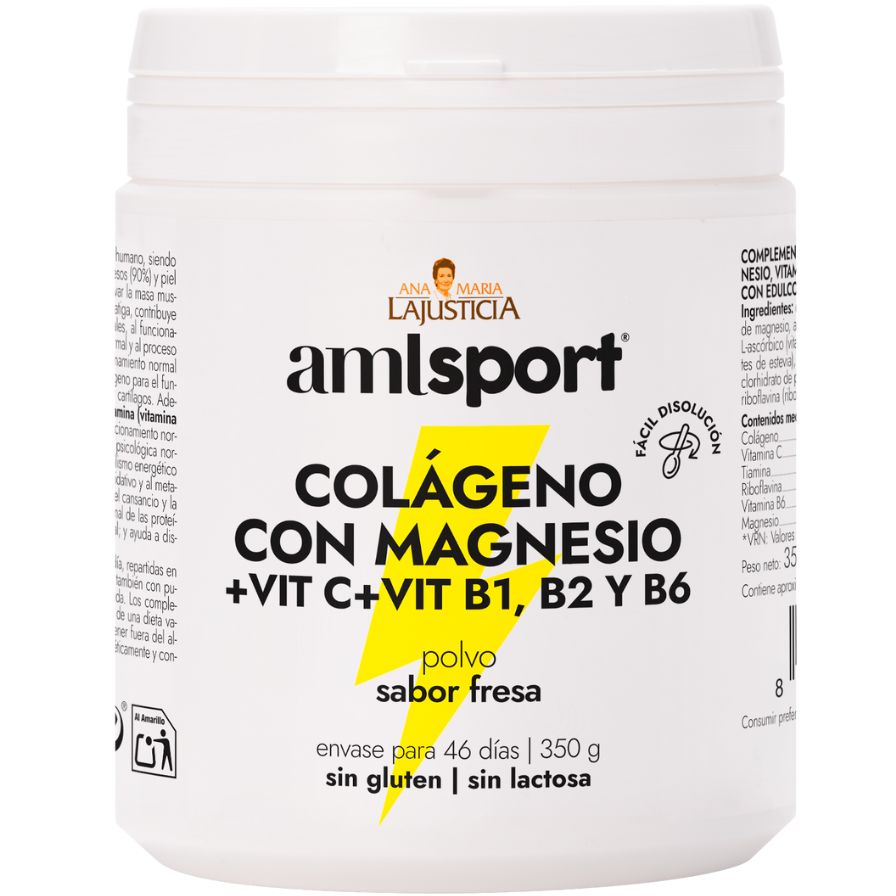 Colageno Vitamina B1 B2 B6 Magnesio Polvo 350 gr | AML Sport - Dietetica Ferrer