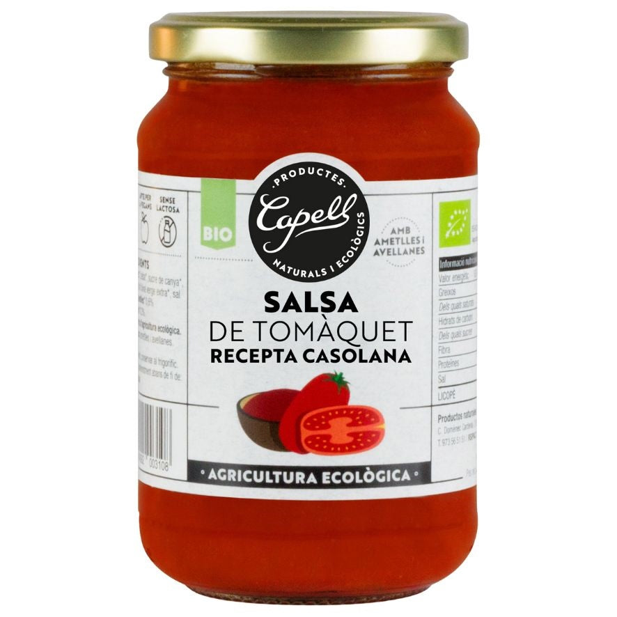 Salsa Tomate Casero Bio 350 gr | Capell - Dietetica Ferrer