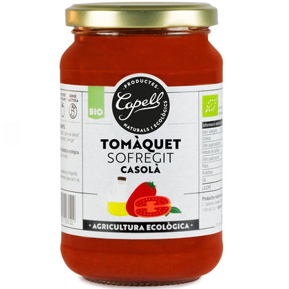 Tomate Frito Casero Bio 350 gr | Capell - Dietetica Ferrer