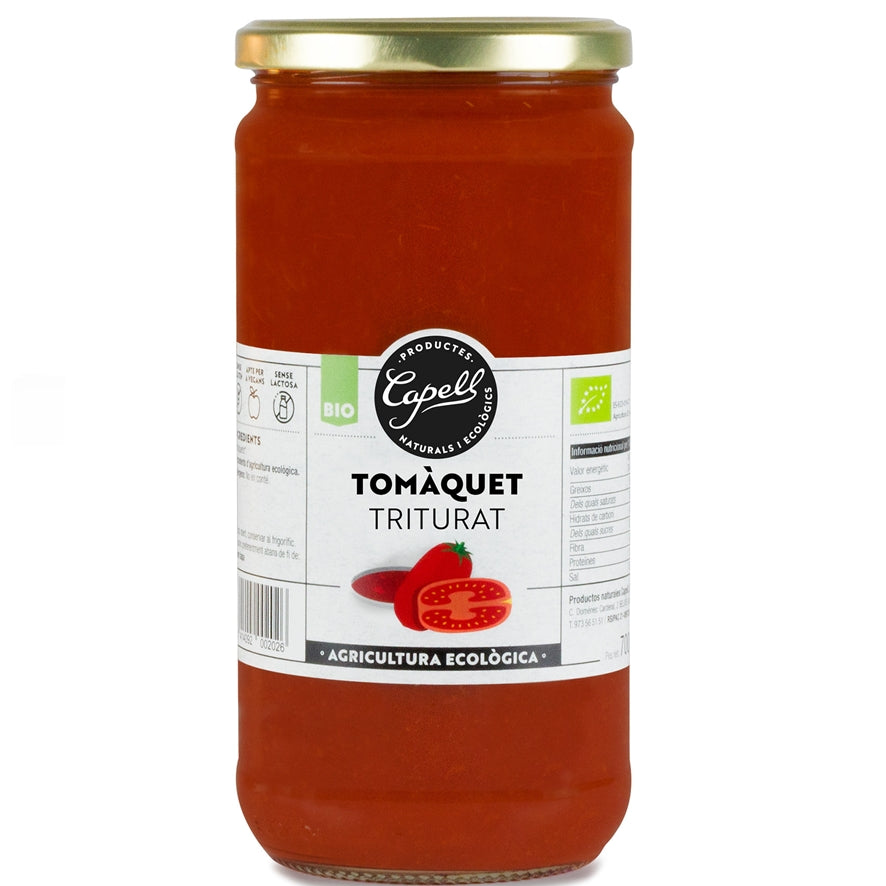 Tomate Triturado Grande Bio 700 gr | Capell - Dietetica Ferrer