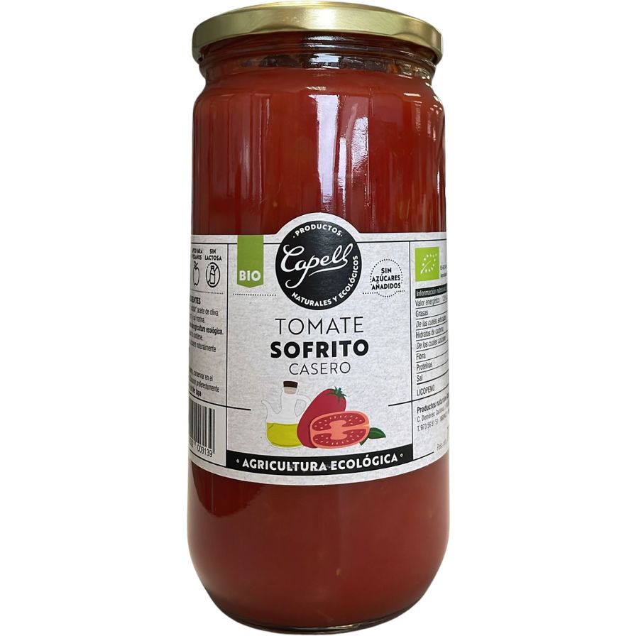 Tomate Frito Casero Grande Bio 700 gr | Capell - Dietetica Ferrer