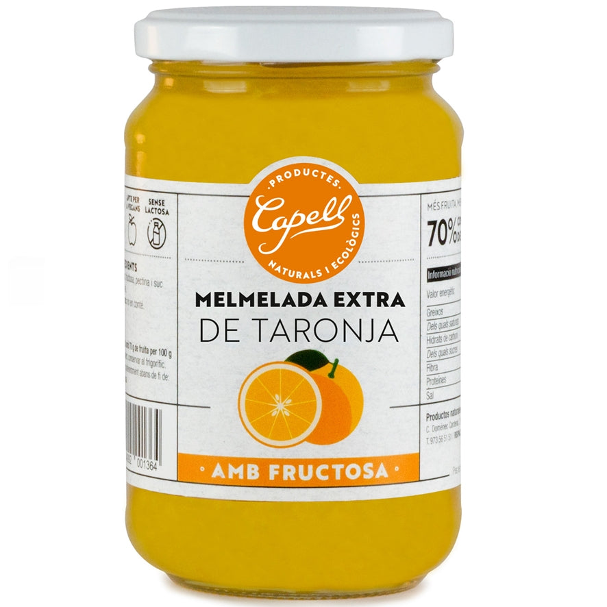 Mermelada Sin Azucar Sabor Naranja 375 gr | Capell - Dietetica Ferrer