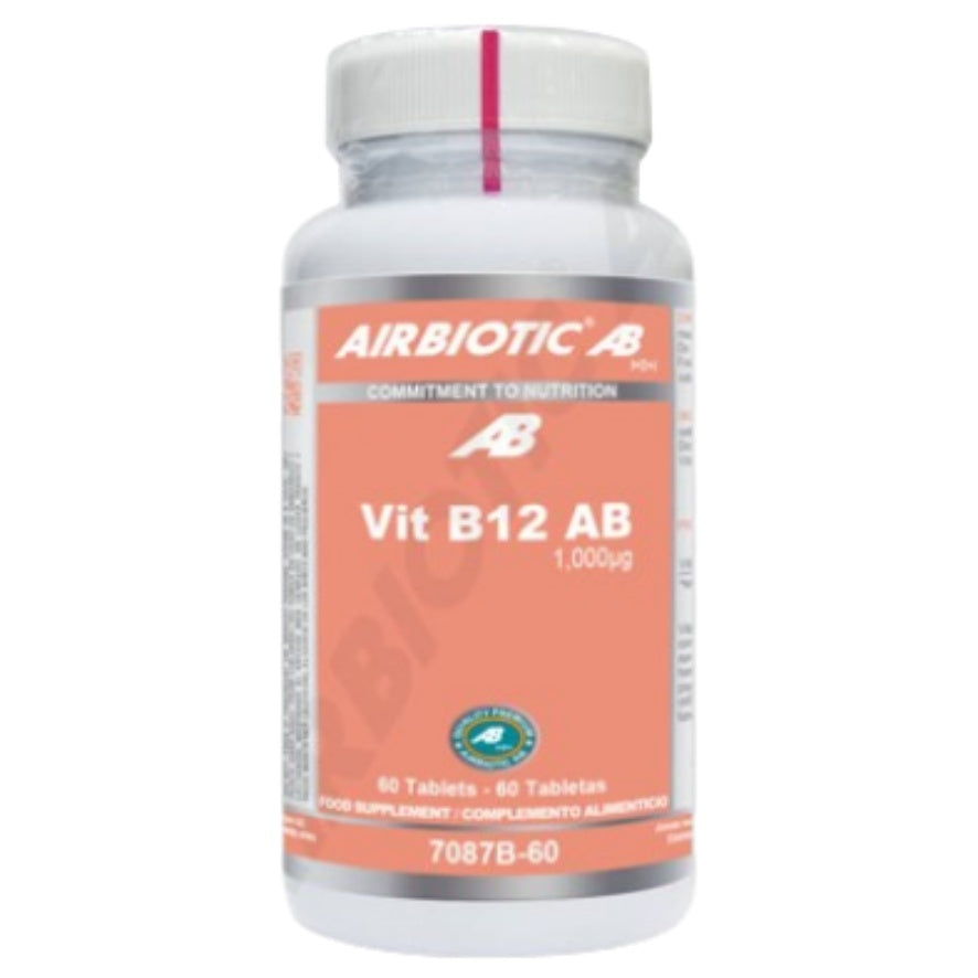 Vitamina B12 AB 1000 mg 60 Tabletas | Airbiotic AB - Dietetica Ferrer
