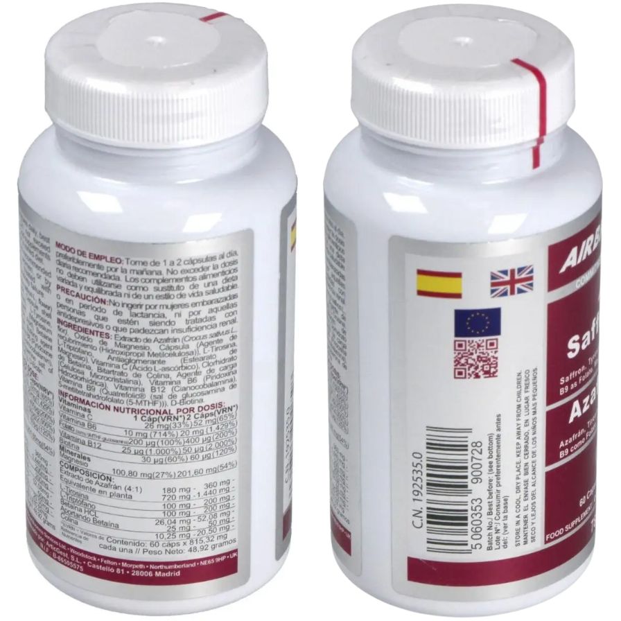 Azafran Complex 60 Capsulas | Airbiotic AB - Dietetica Ferrer