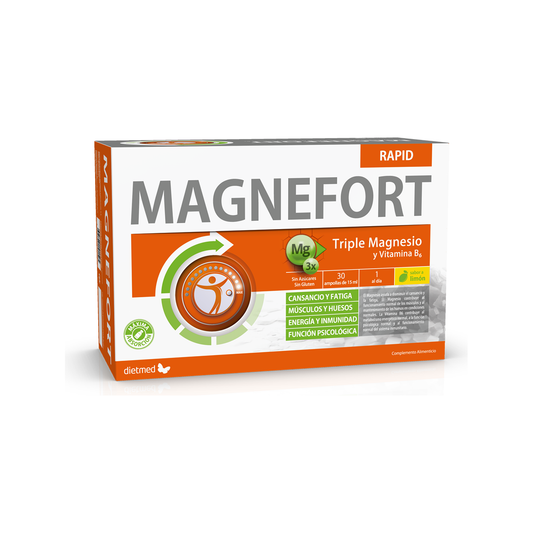 Magnefort Rapid 30 ampollas | Dietmed - Dietetica Ferrer