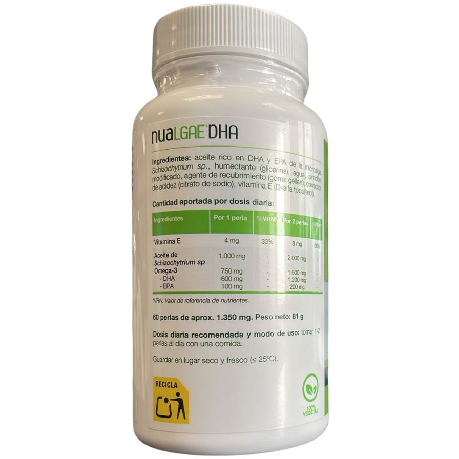 Nualgae 60 perlas | NUA Biological - Dietetica Ferrer