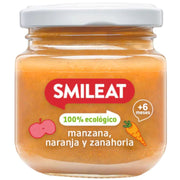 Tarrito De Manzana Naranja Y Zanahoria Bio 130 Gr | Smileat