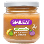 Tarrito De Pera Ciruela Y Plátano Bio 130 Gr | Smileat