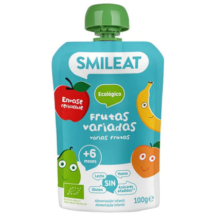 Pouch De Frutas Variadas Bio 100 Gr | Smileat