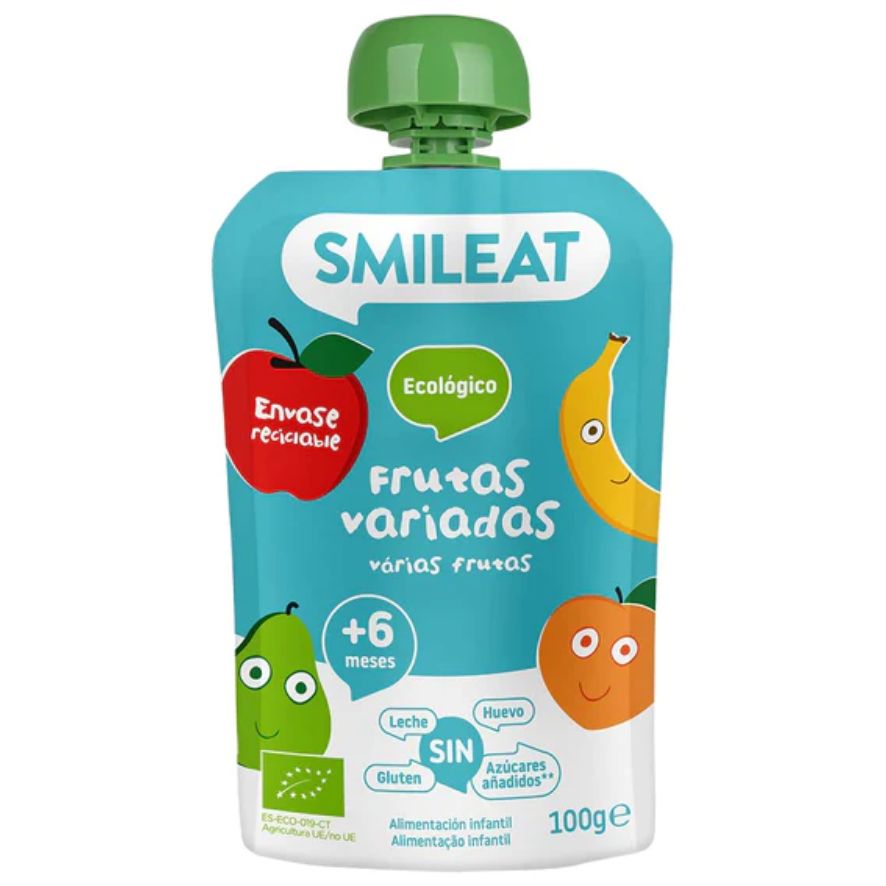 Pouch De Frutas Variadas Bio 100 Gr | Smileat