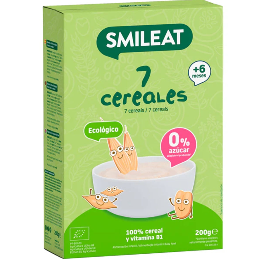 Papilla De 7 Cereales Bio 200 Gr | Smileat