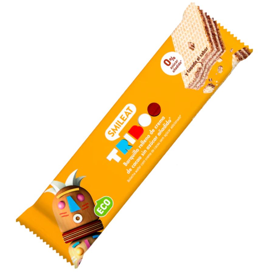 Barquillo Relleno De Crema De Cacao Bio 30 Gr | Smileat