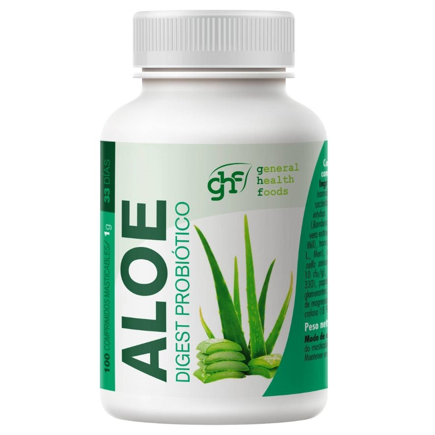Aloe Vera Masticable 100 Comprimidos | GHF - Dietetica Ferrer
