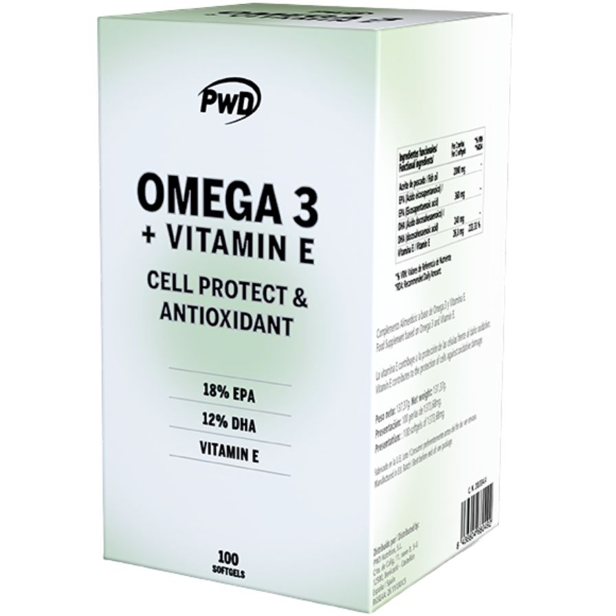 Omega 3 + Vitamina E 90 Perlas | PWD Nutrition - Dietetica Ferrer