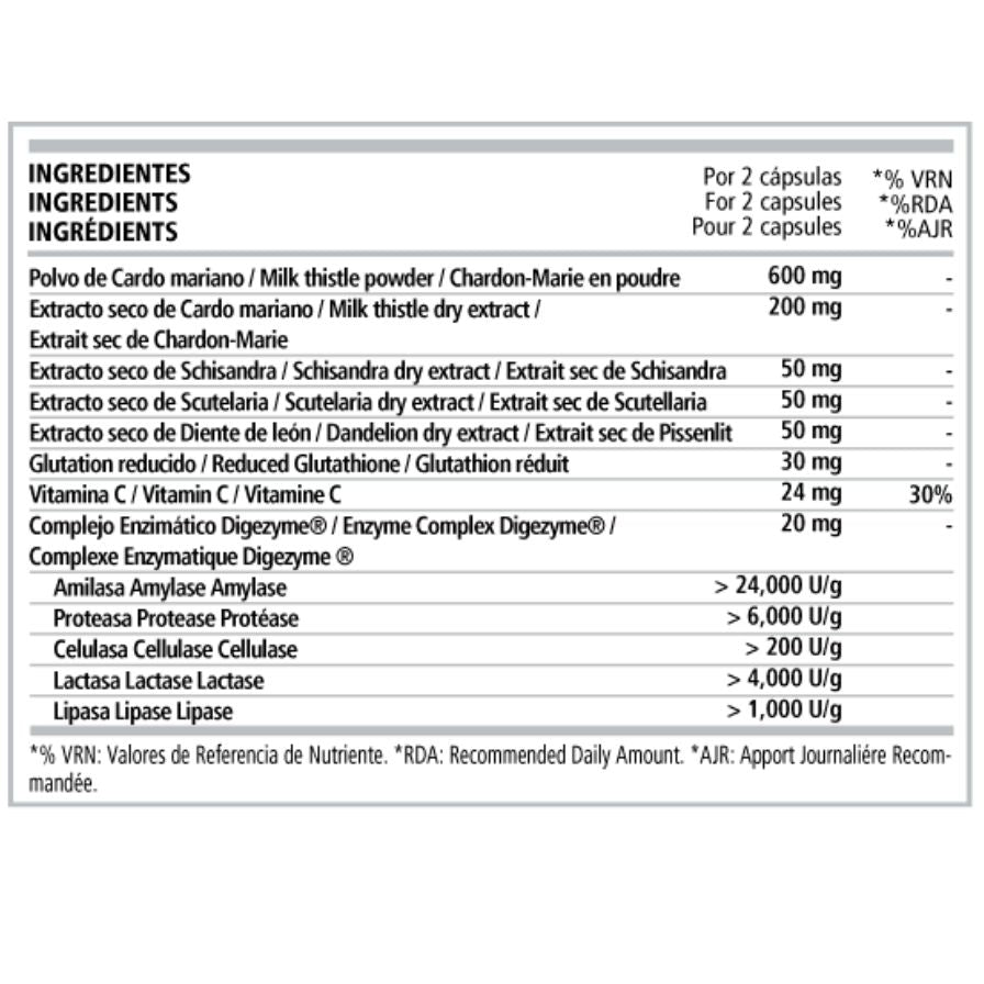 Detox Complex 60 Capsulas | PWD Nutrition - Dietetica Ferrer