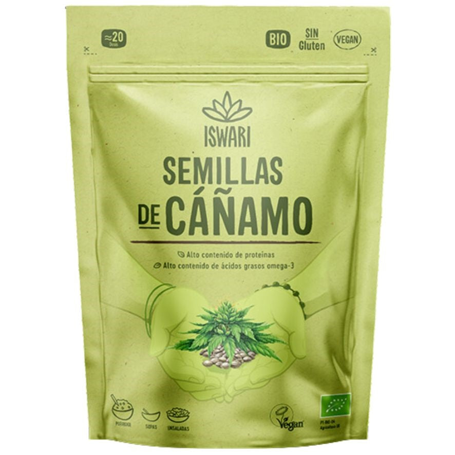 Semillas Cáñamo Sin Cascara Bio 250 Gr | Iswari - Dietetica Ferrer