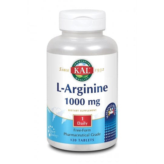 L-Arginina 1000 mg 120 comprimidos | KAL - Dietetica Ferrer