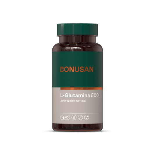 L Glutamina 500 mg 60 Capsulas | Bonusan - Dietetica Ferrer