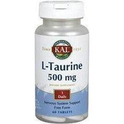 L-Taurine 500 Mg 60 Comprimidos | Kal - Dietetica Ferrer