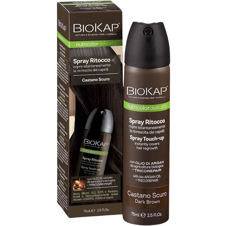 Spray Retoque Castanho Escuro 75 ml | Biocap