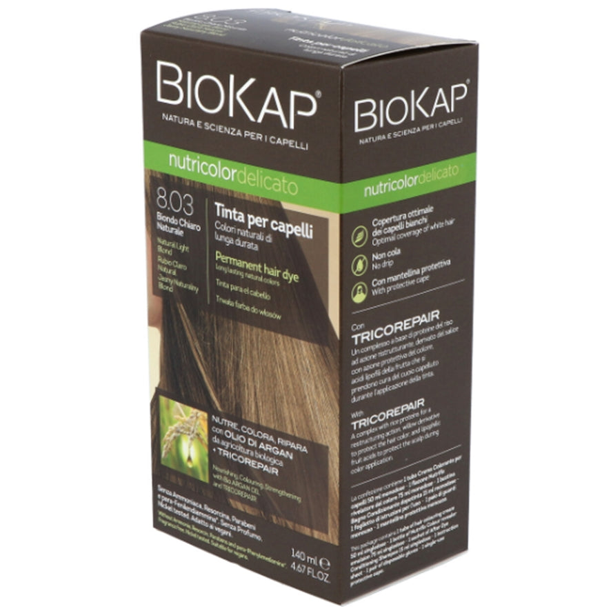 Delicato Natural Light Blonde Dye 8.03 140 ml | Biocap